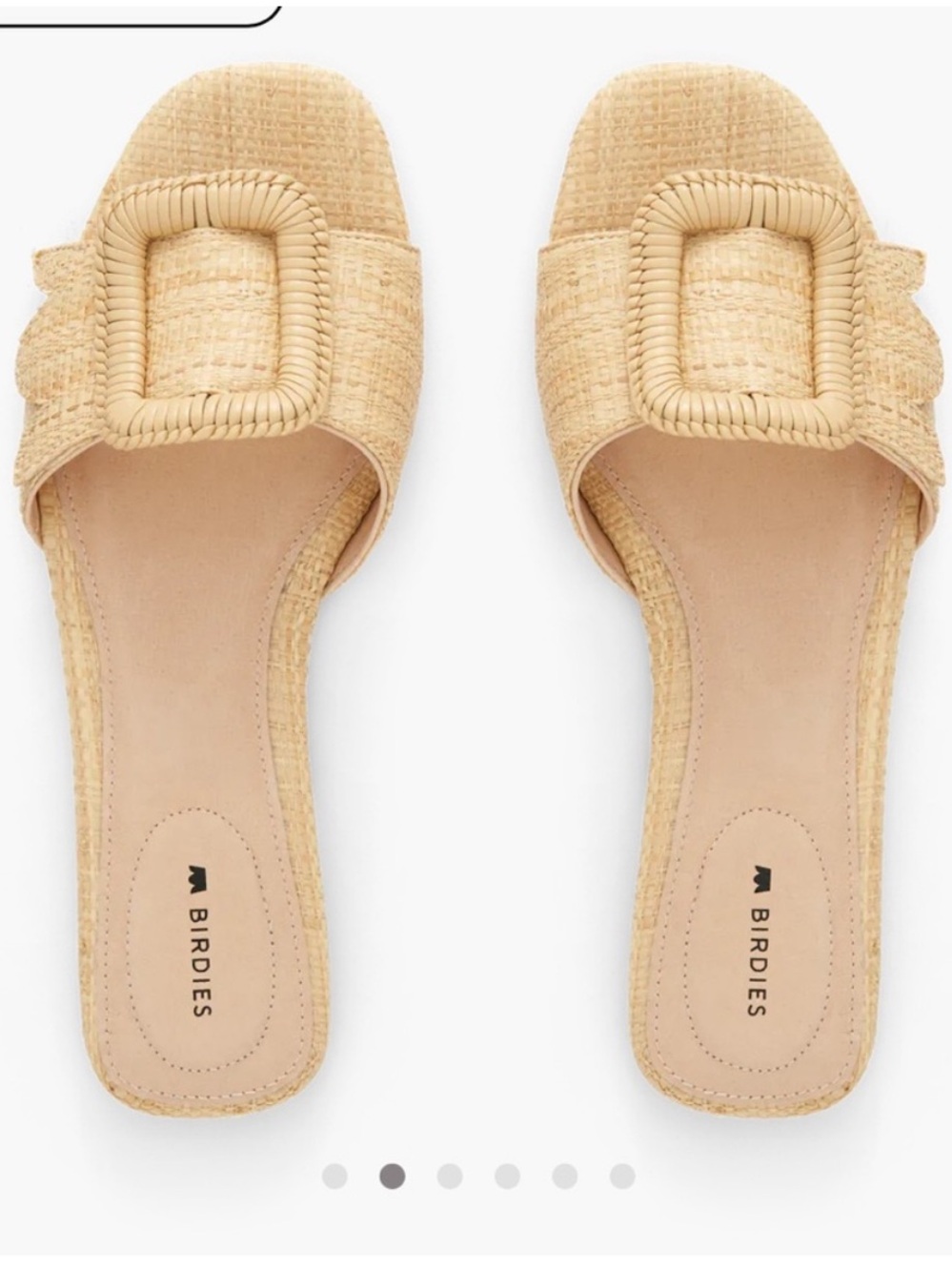 Birdies Raffia Woven Slide Sandals